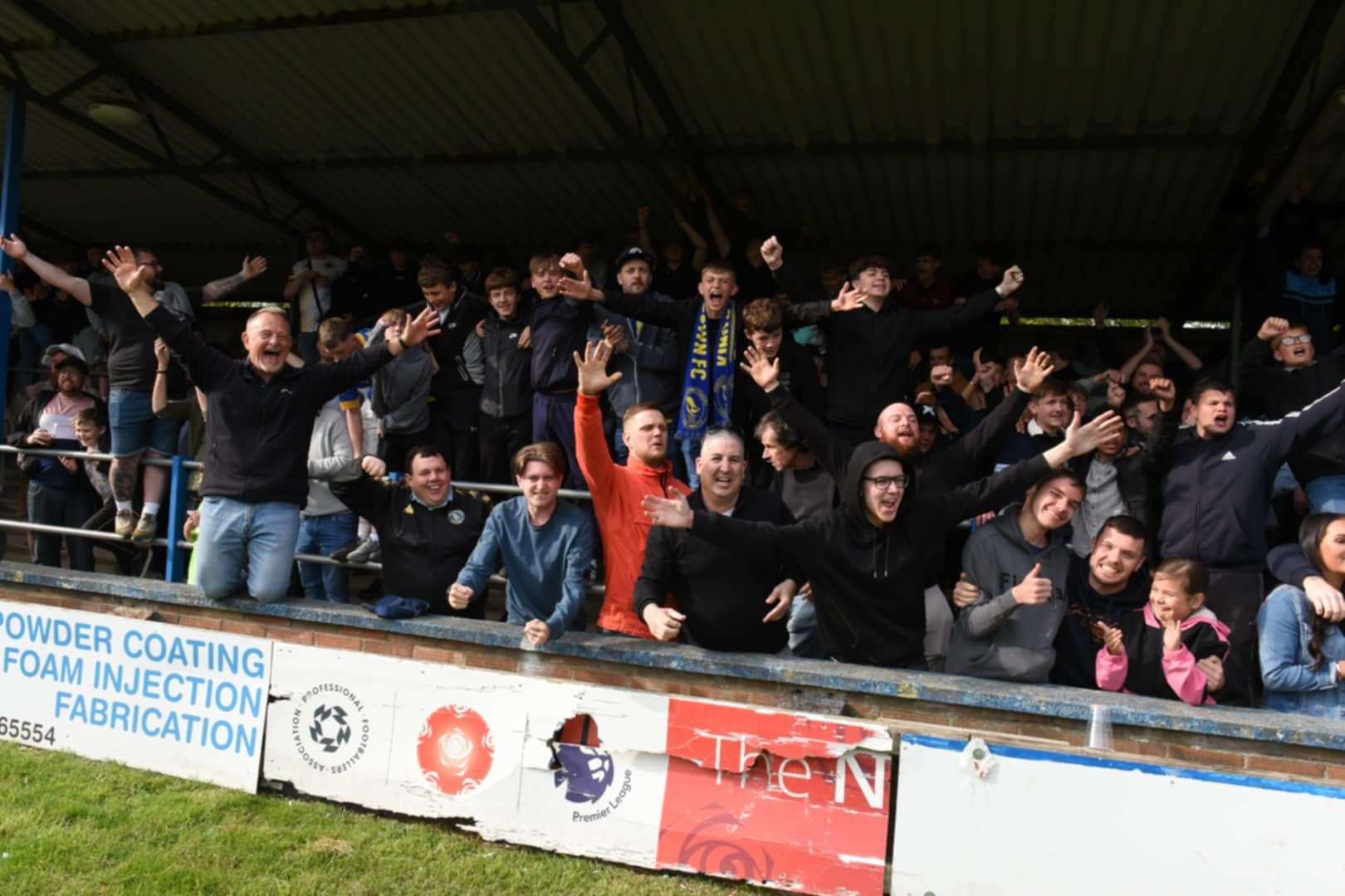 King's Lynn Town fans celebrating